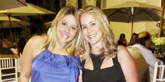 Carol Vilhena e Rachel Vilhena Pizzo no jantar de Luiza Helena Trajano